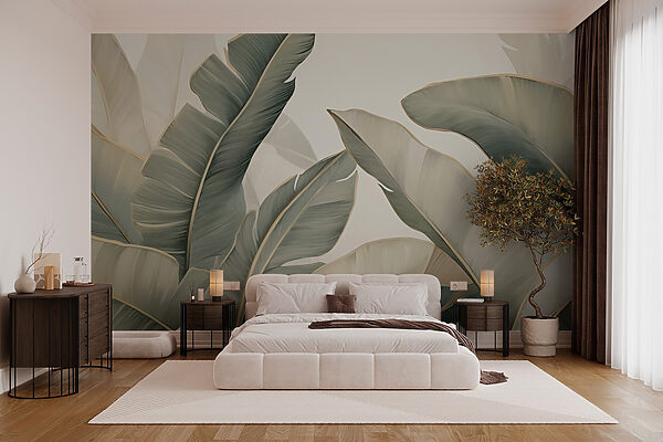 Soft leaves in calming hues. Soft leaves in calming hues.