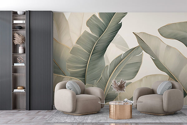 Soft leaves in calming hues. Soft leaves in calming hues.