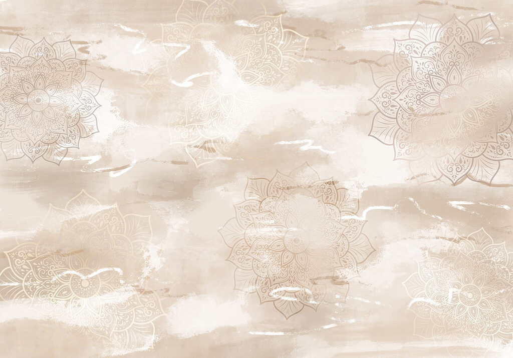Pattern of flowers on a surface Pattern of flowers on a surface