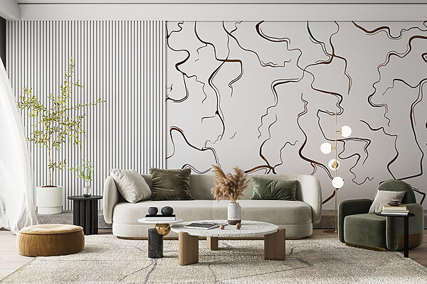 Curves and lines in contrast