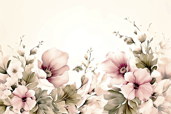 Delicate blooms in soft hues Delicate blooms in soft hues