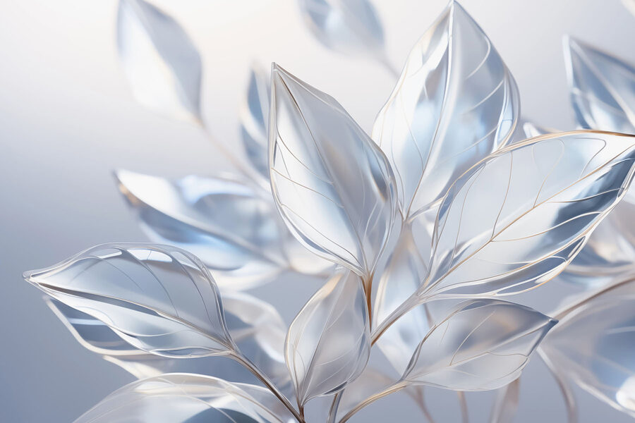 Wall murals Translucent leaves in soft light - Image 3
