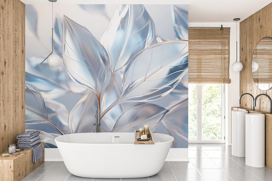 Wall murals Translucent leaves in soft light - Image 2