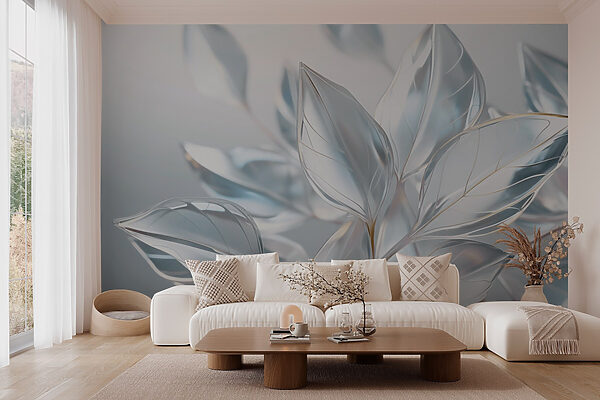 Wall murals Delicate leaves in soft sunlight (SKU: w03472v1) Wall murals Wall murals Delicate leaves in soft sunlight (SKU: w03472v1)