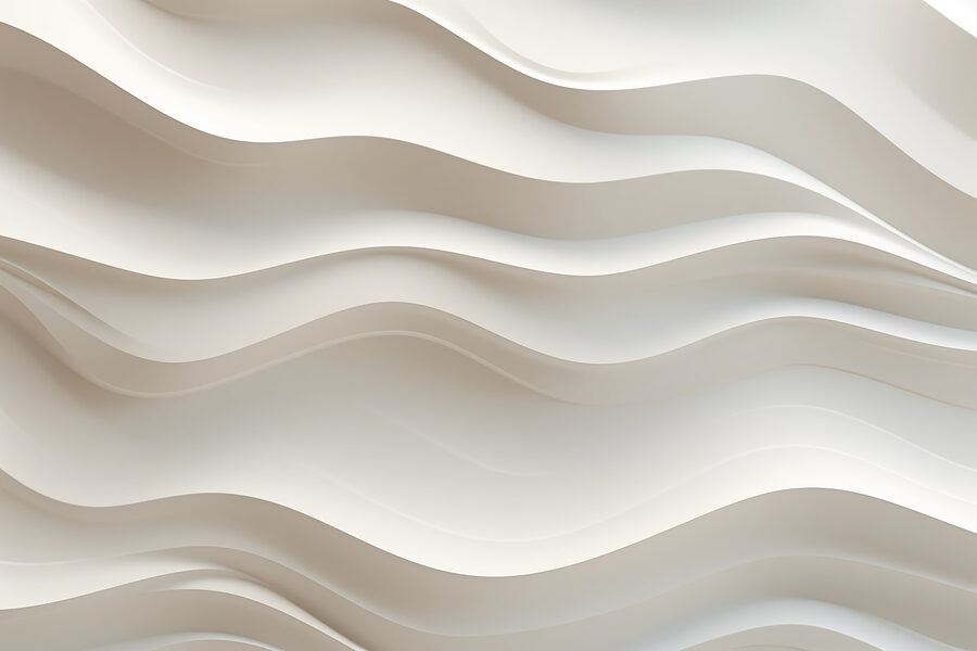 White wall with wavy lines