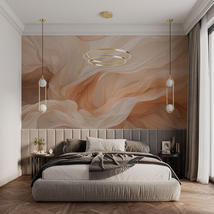 Soft waves of gentle fabric flow.