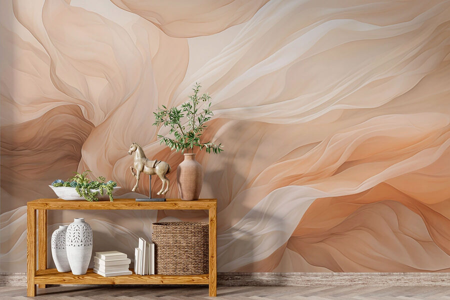 Soft waves of gentle fabric flow.