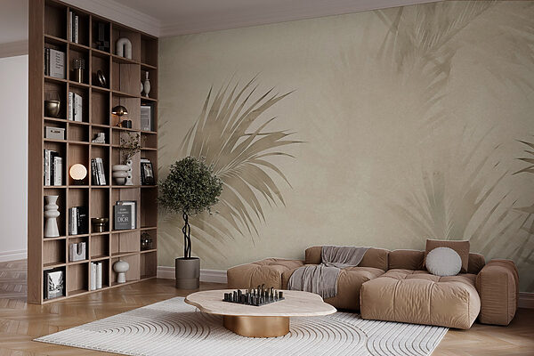Calm leaves in soft tones Calm leaves in soft tones