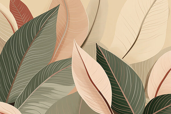 Natural hues of layered leaves Natural hues of layered leaves