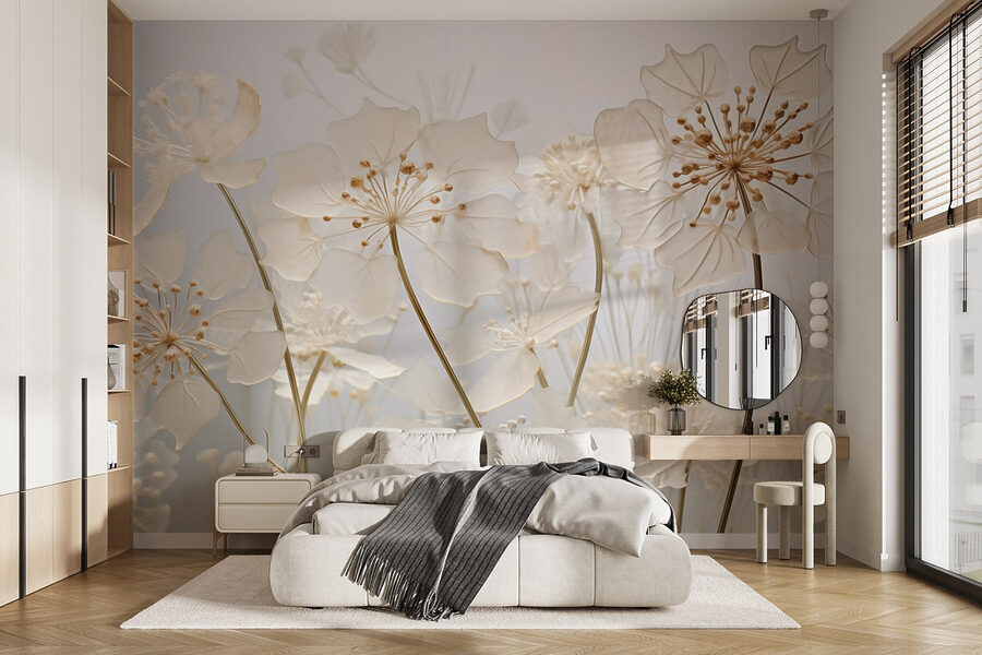 Delicate blooms in soft light