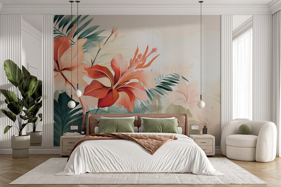 Delicate blooms in soft pastels