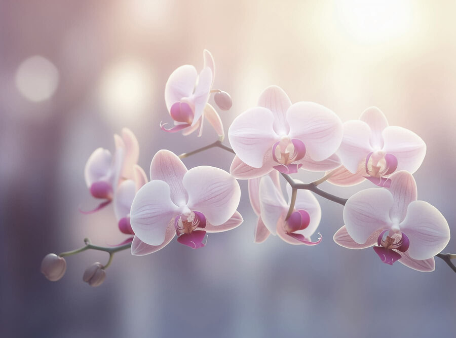 Wall murals Delicate blooms in soft sunlight - Image 4