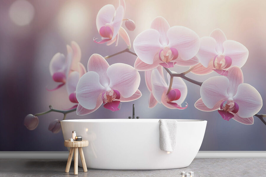 Wall murals Delicate blooms in soft sunlight - Image 3