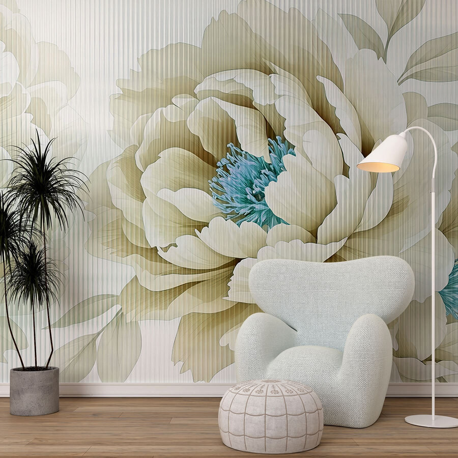 Delicate blooms in soft hues.