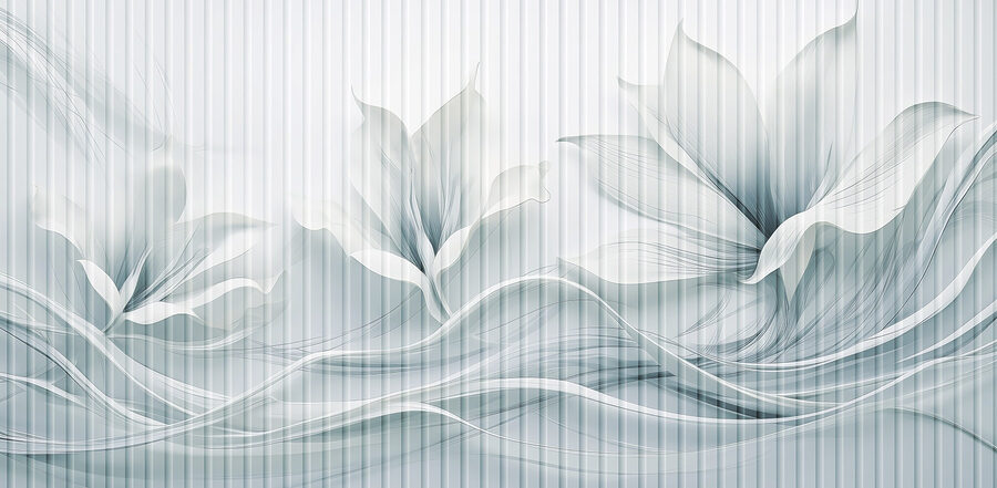 Ethereal floral design in soft tones