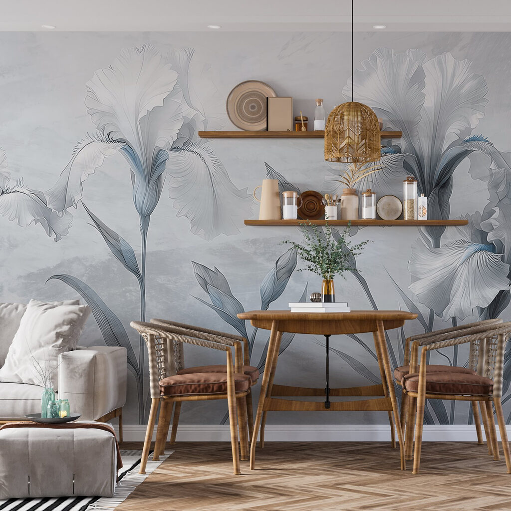 Delicate blooms in soft hues