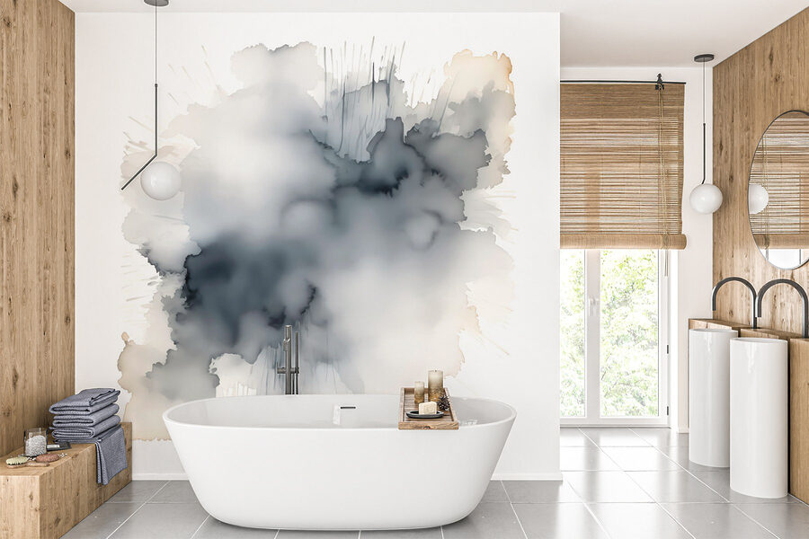 Black and white cloud