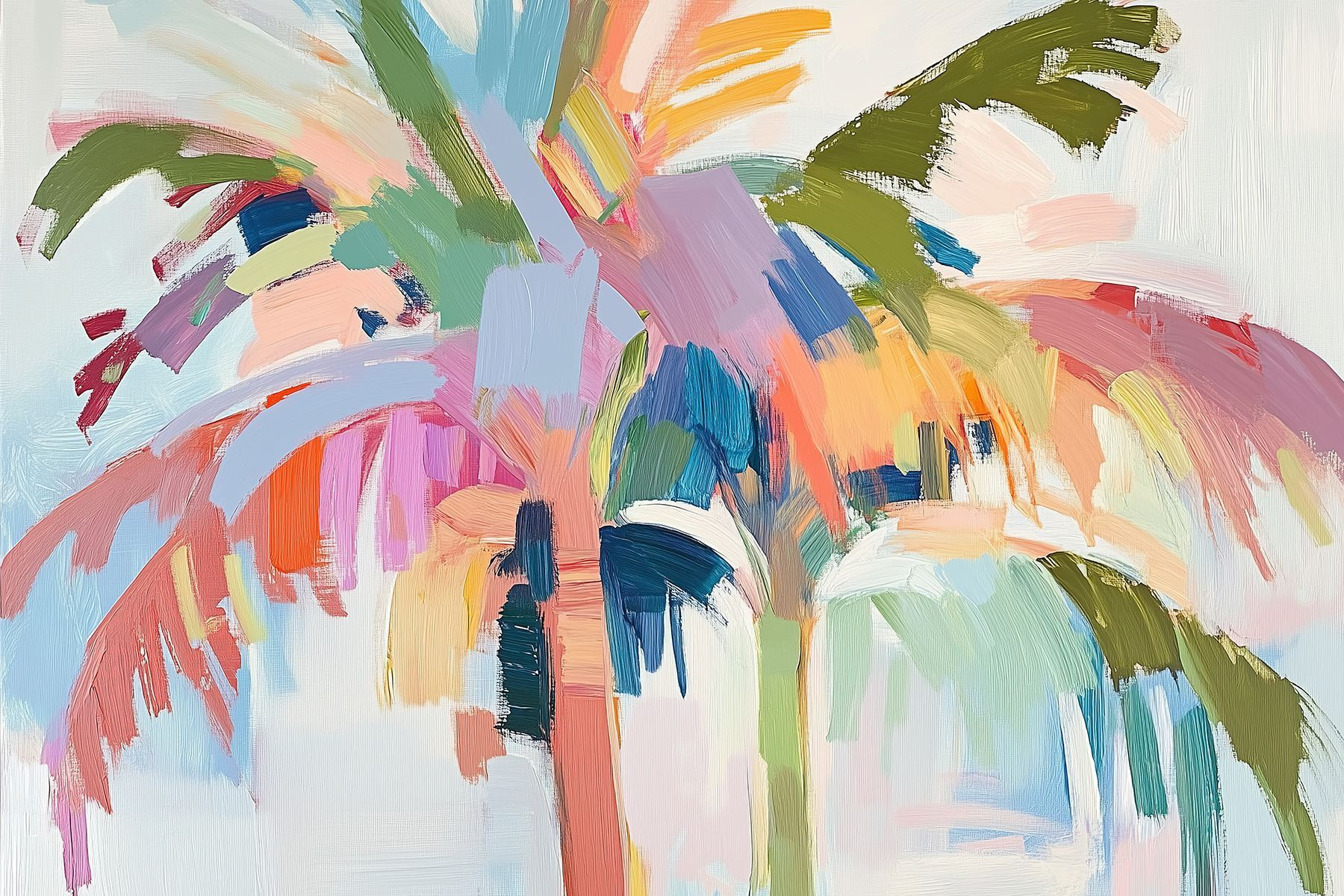 Painting of a palm tree Painting of a palm tree