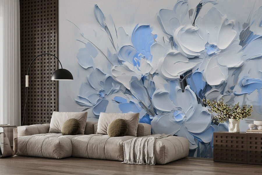 Wall murals Painting of flowers in a vase - Image 3