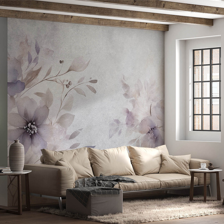 Soft petals in muted tones