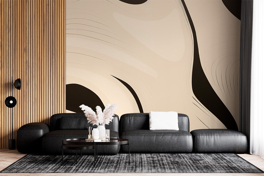 Black and white swirly pattern