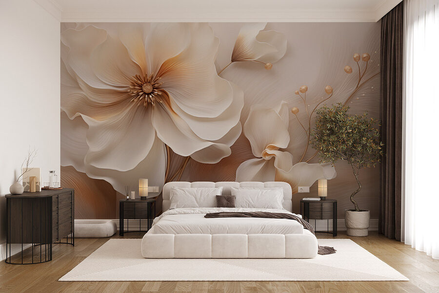 Delicate blooms in soft tones