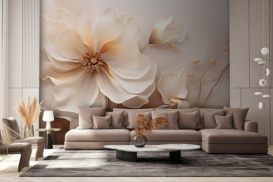 Delicate blooms in soft tones