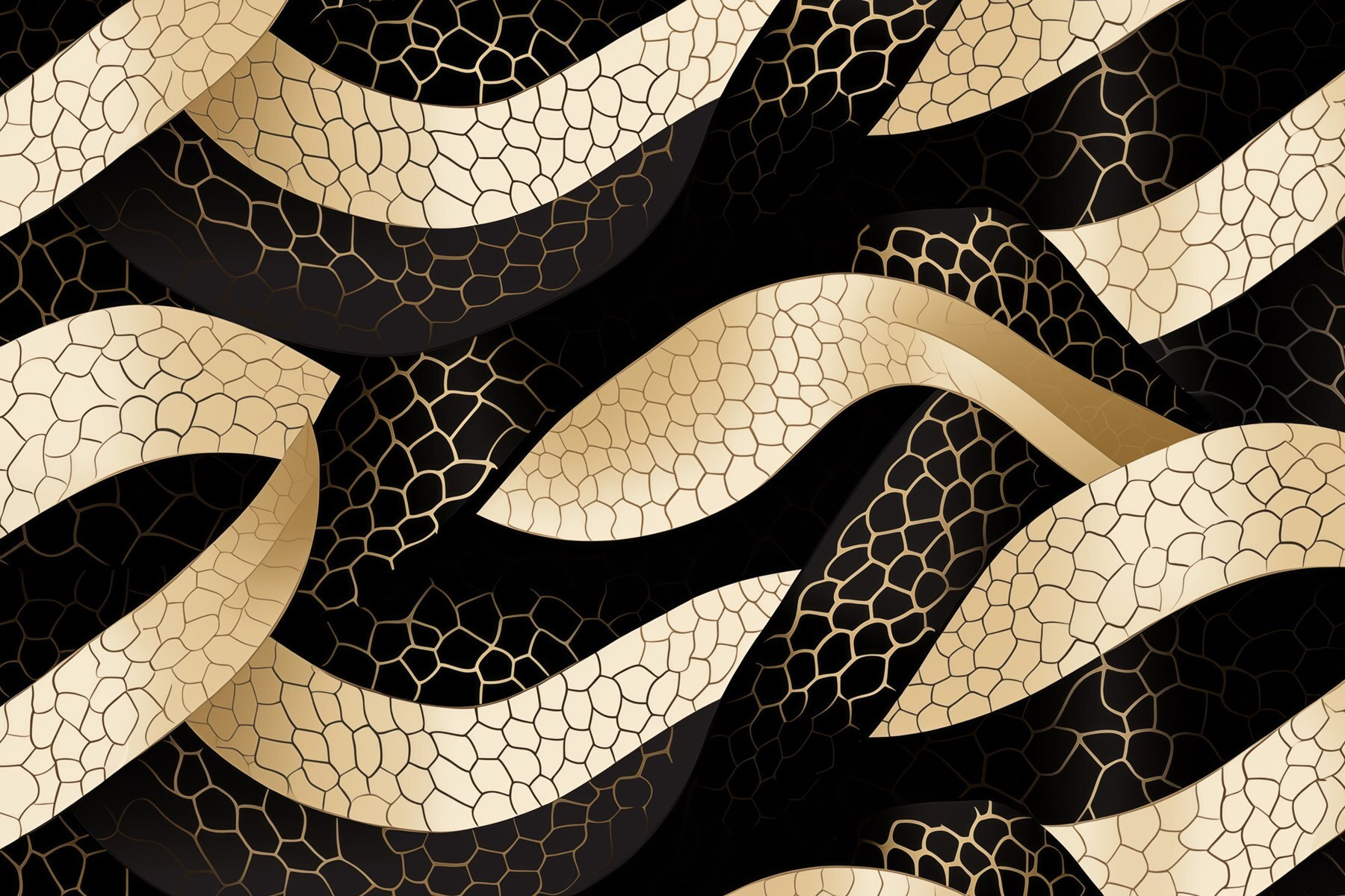 Abstract pattern with flowing shapes Abstract pattern with flowing shapes