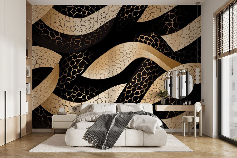 Abstract pattern with flowing shapes. Abstract pattern with flowing shapes.