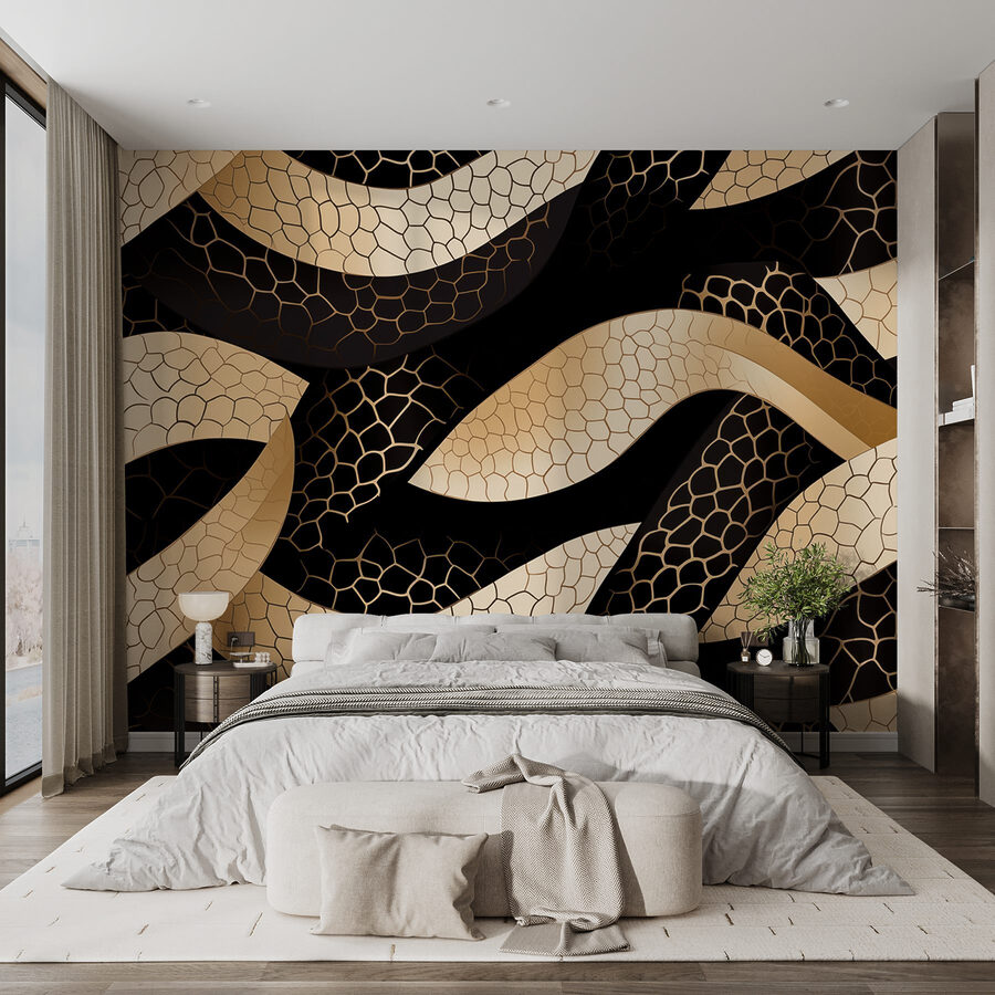 Abstract pattern with flowing shapes. Abstract pattern with flowing shapes.