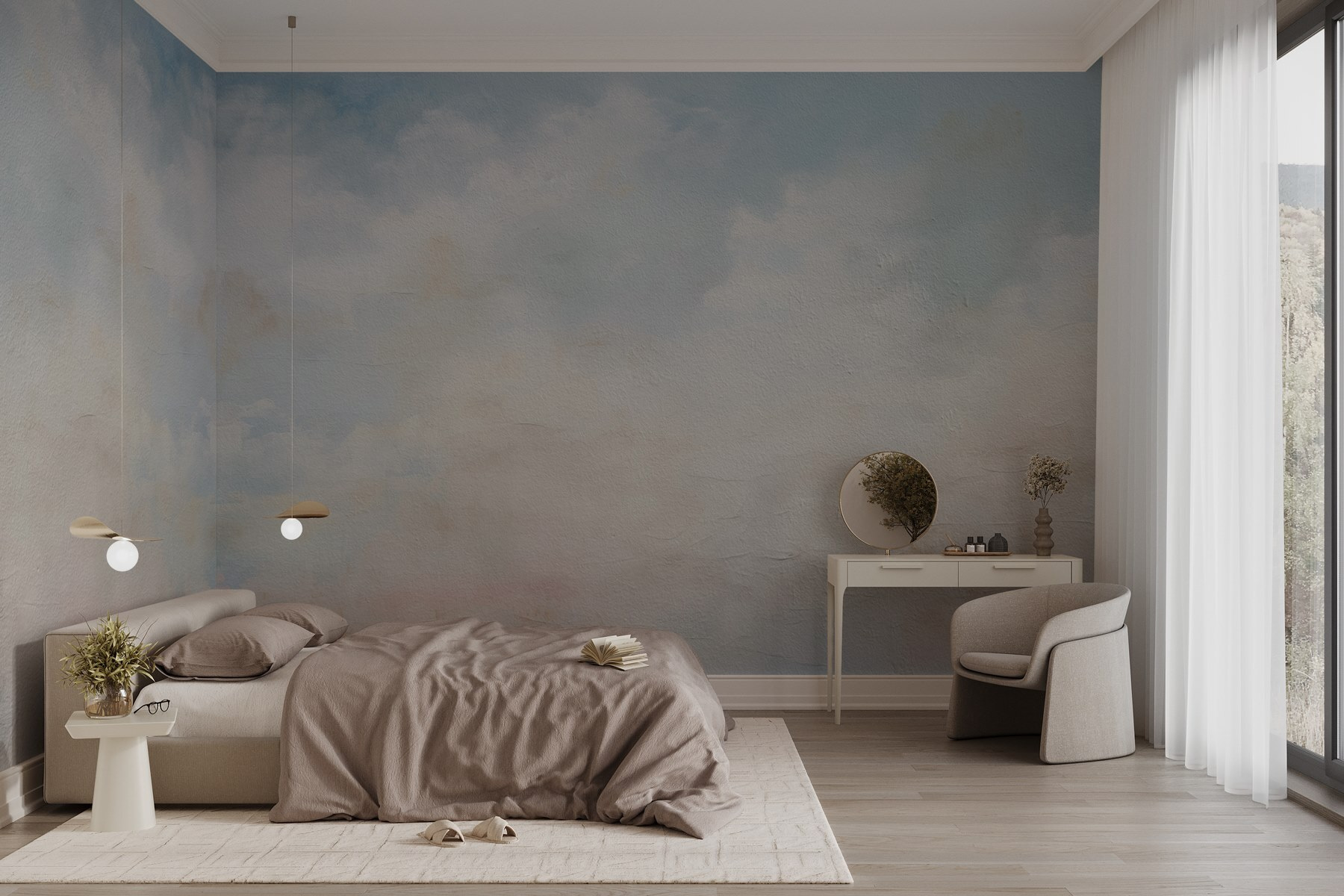 Blue sky with clouds