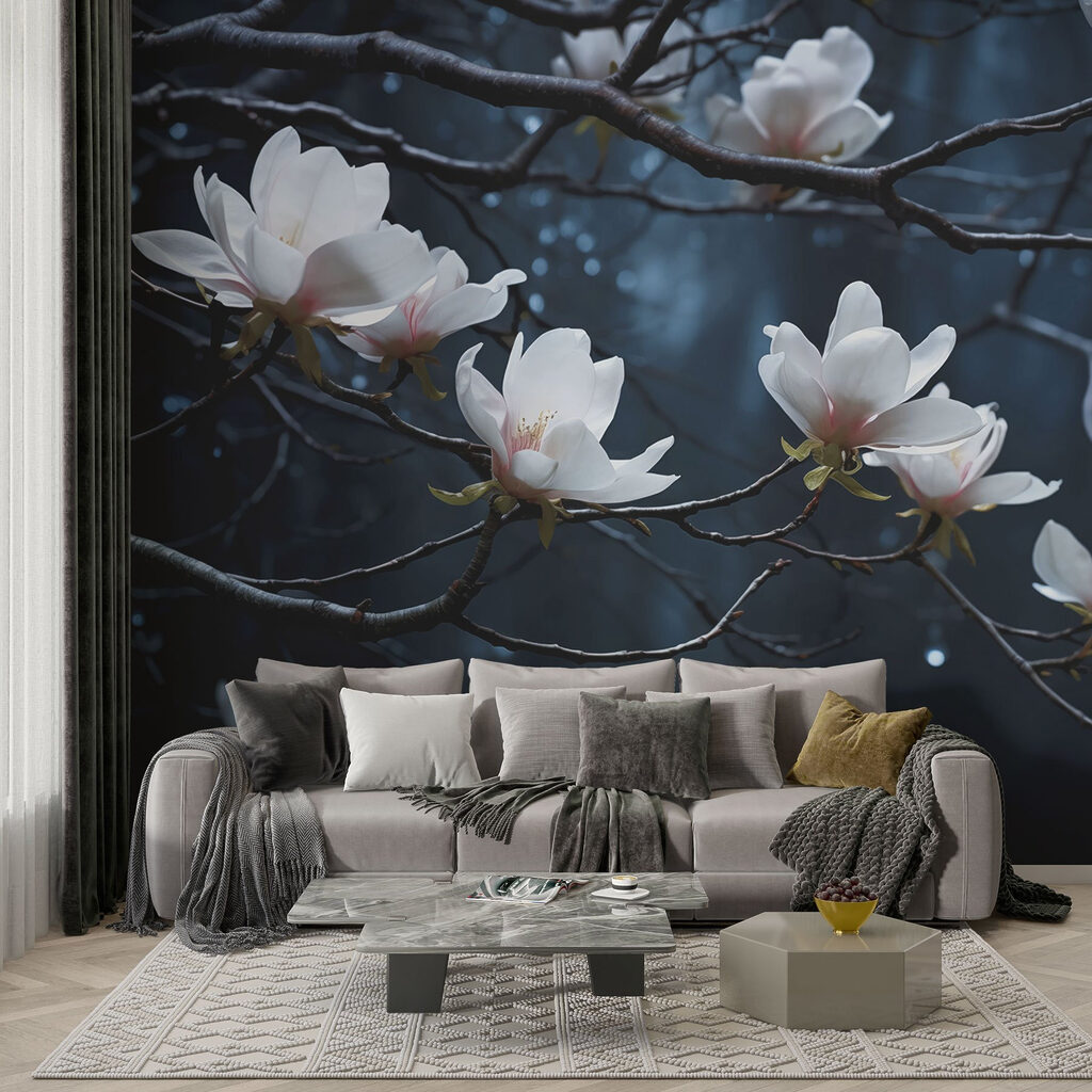 Tree with white flowers Tree with white flowers