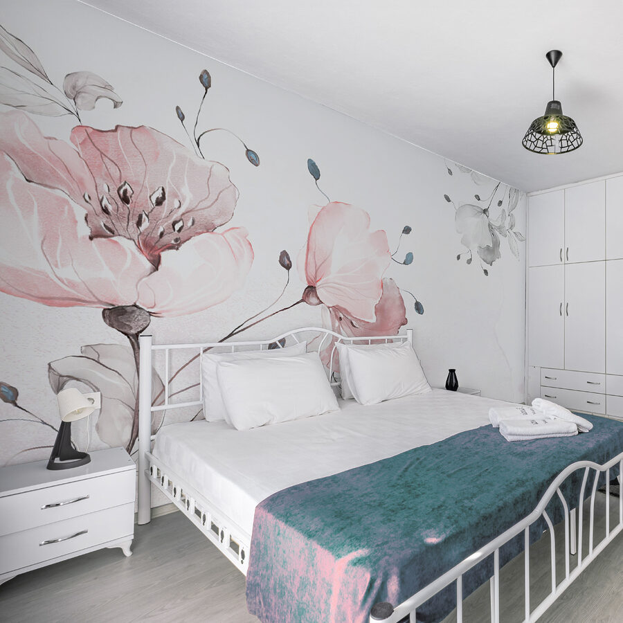 Delicate floral watercolor design.