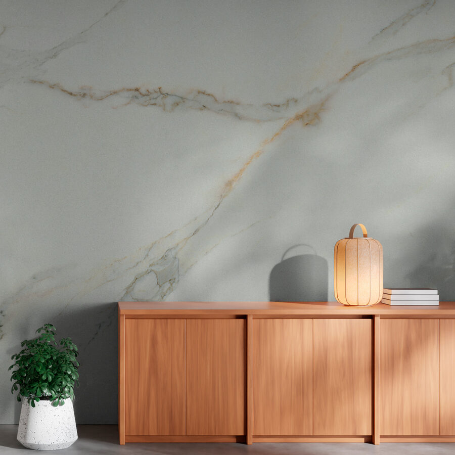 Wall murals Elegant White Marble with Veins - Image 11