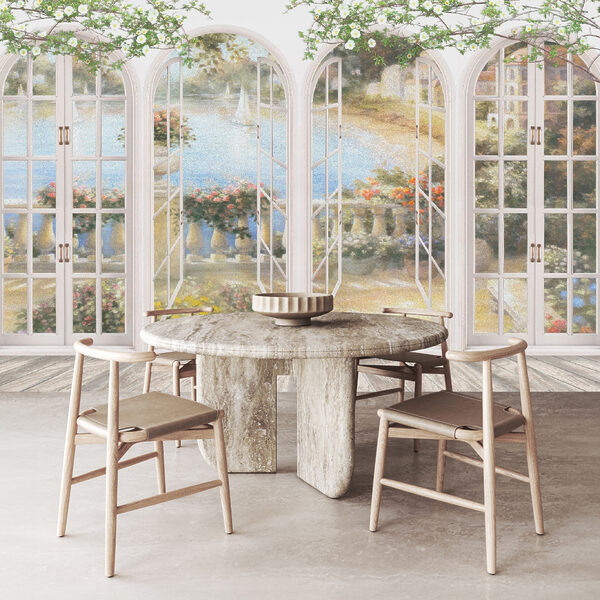 Wall mural of a garden with a view of a balcony u21592piq1ms 600x600 - Wall mural of a garden with a view of a balcony