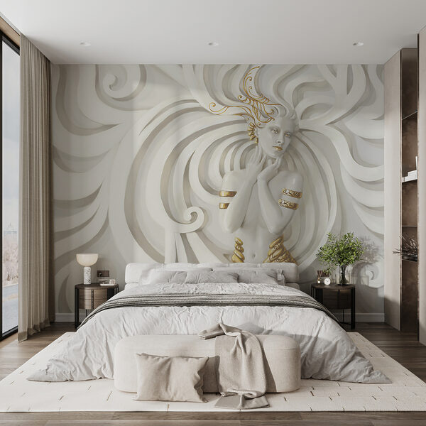 Swirling Elegance in Mythical Embrace Swirling Elegance in Mythical Embrace