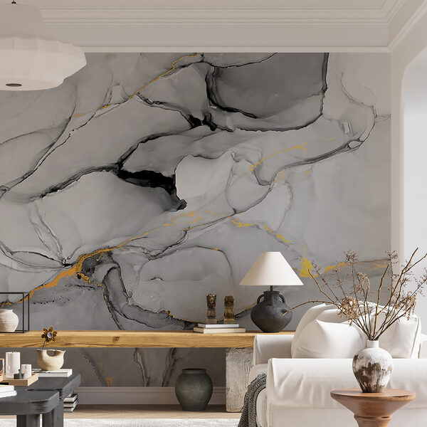 Abstract marbling in black and white. Abstract marbling in black and white.