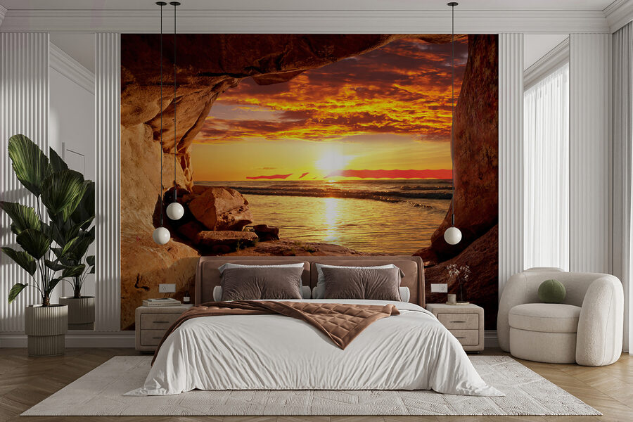 Wall murals Sunset over a body of water - Image 11