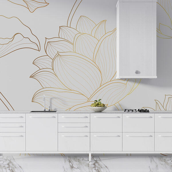 Pattern of flowers on a white background Pattern of flowers on a white background