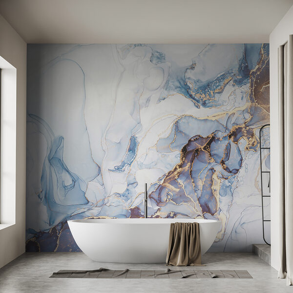 Soft blue and white abstract art. Soft blue and white abstract art.