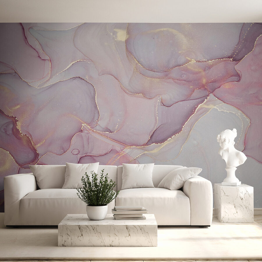 Wall murals Soft pastel hues intertwine gracefully. - Image 4