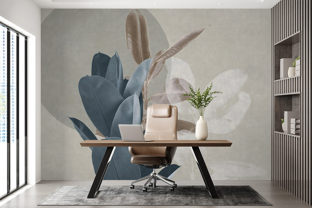 Elegant foliage against a muted backdrop