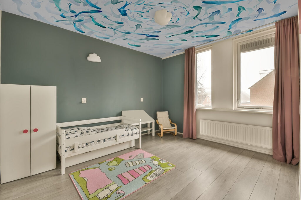 A group of fish swimming in a spiral