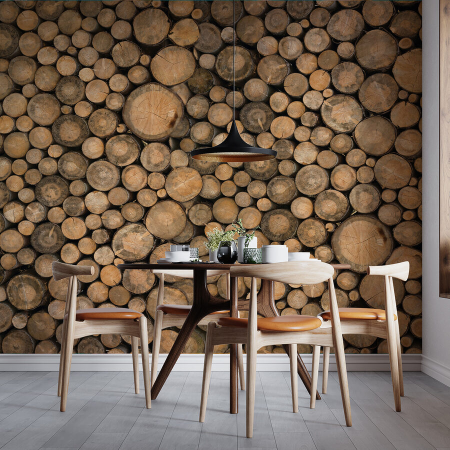 Group of round logs