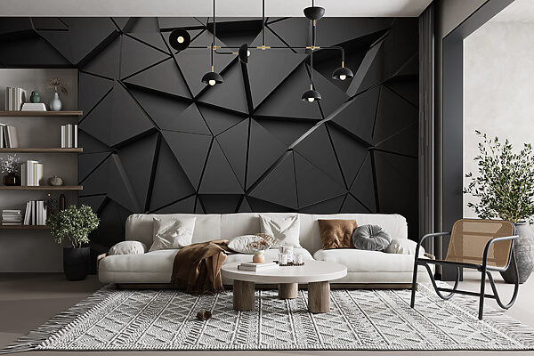 Black triangle pattern on a surface Black triangle pattern on a surface