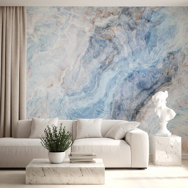 Fluid blues and soft, swirling textures. Fluid blues and soft, swirling textures.