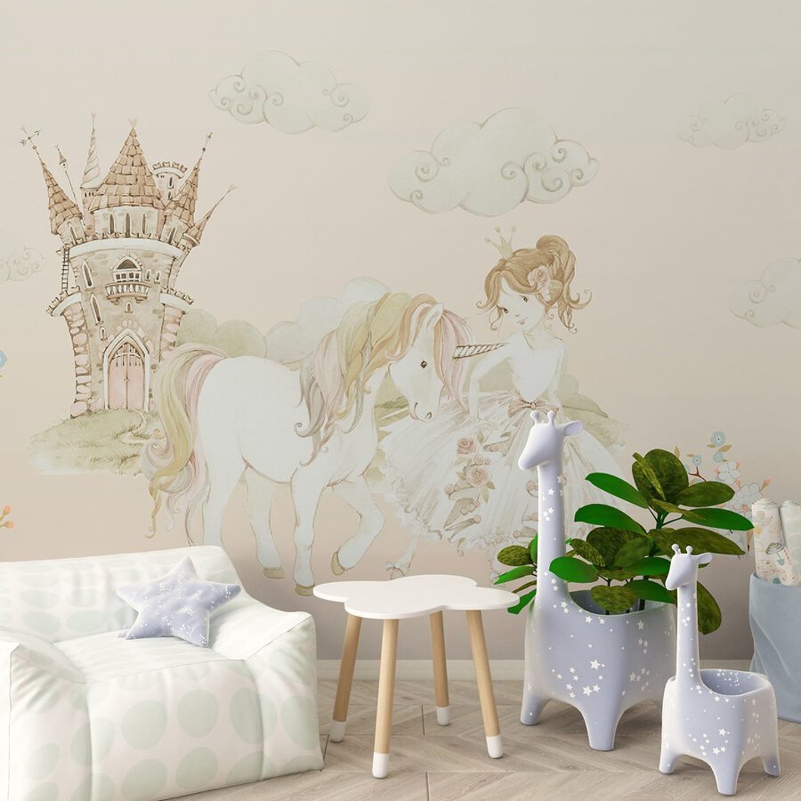 Girl and a unicorn