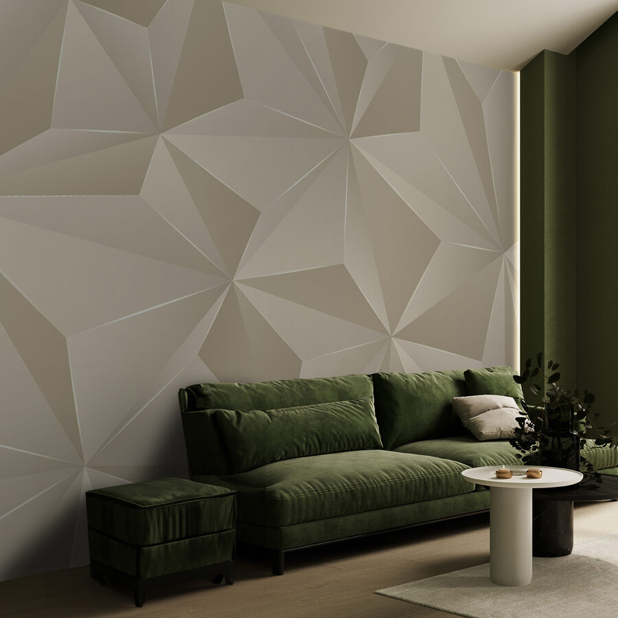 Elegant geometric pattern in soft tones.