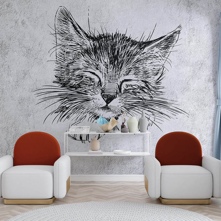 Drawing of a cat