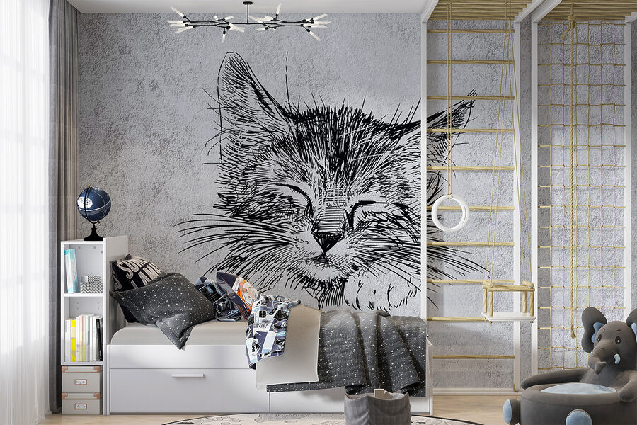 Drawing of a cat